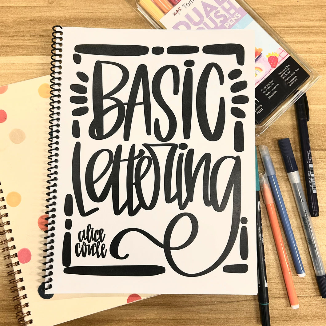 Basic Lettering Workbook (digital download)